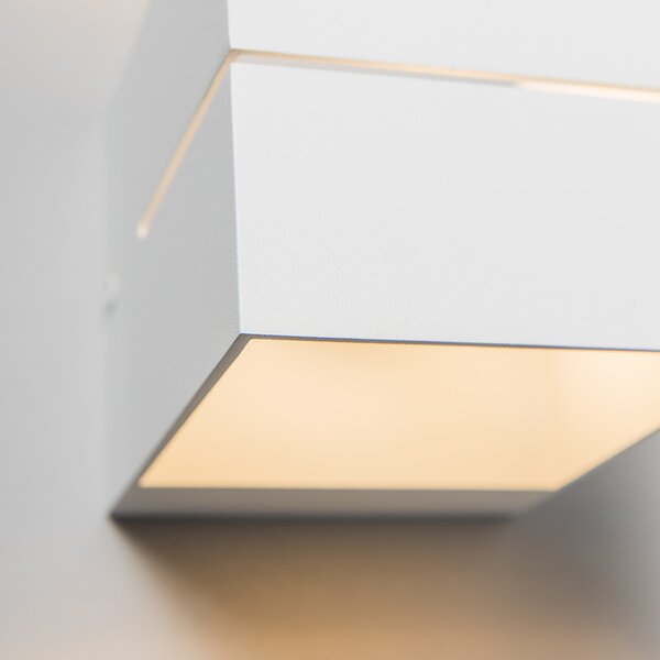 Moderní nástěnné svítidlo bílé 9,7 cm - Transfer Groove
