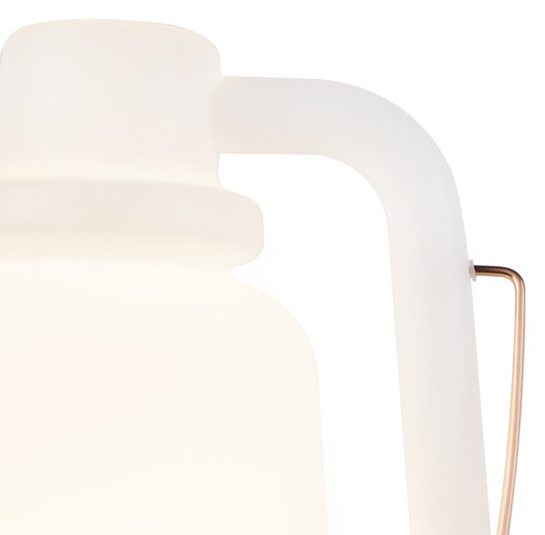 Stojací lampa bílá 51 cm IP44 - Storm Large