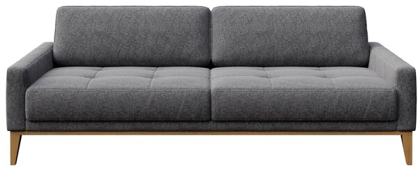 Tmavě šedá látková třímístná pohovka MESONICA Musso Tufted 211 cm