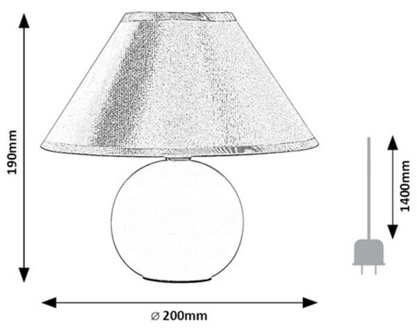 Rabalux 2146 stolní lampa Ariel