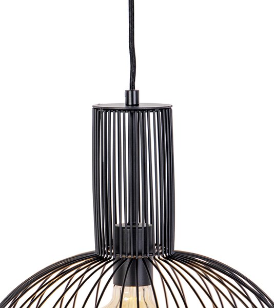 Designové závěsné svítidlo černé - Wire Bake
