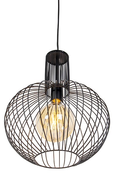 Designové závěsné svítidlo černé - Wire Bake