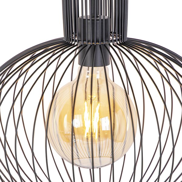 Designové závěsné svítidlo černé - Wire Bake