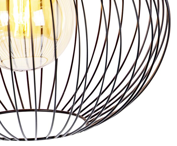 Designové závěsné svítidlo černé - Wire Bake