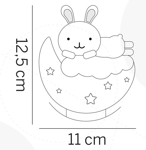 DĚTSKÁ STOLNÍ LAMPIČKA, 11/6.5/12.5 cm - Online Only svítidla, Online Only
