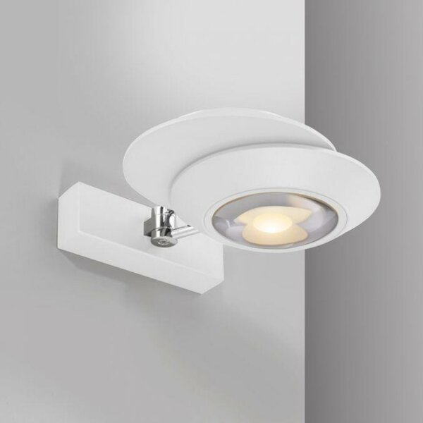 PAUL NEUHAUS LED nástěnné svítidlo PURE Oculis, bílá, stmívatelné, otočné a nastavitelné 2700K