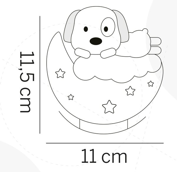 DĚTSKÁ STOLNÍ LAMPIČKA, 11/6.5/12.5 cm - Online Only svítidla, Online Only
