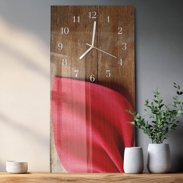 Skleněné hodiny vertikální Ubrousek zsppb-30x60-00089566
