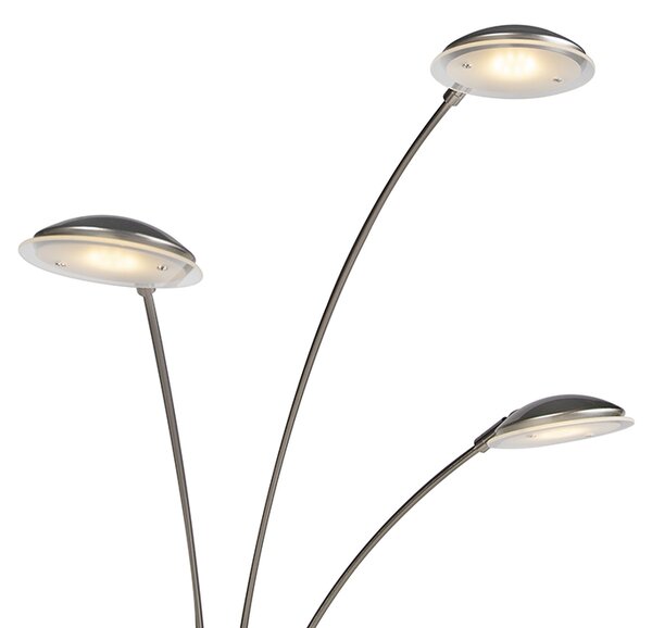 Stojací lampa ocelová vč. LED s dotykovým stmívačem - Sixties Trento