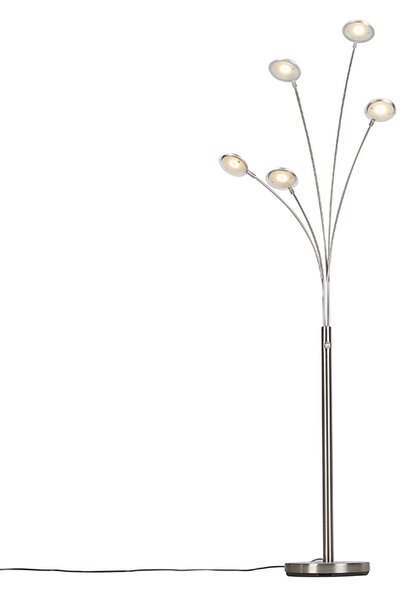 Stojací lampa ocelová vč. LED s dotykovým stmívačem - Sixties Trento