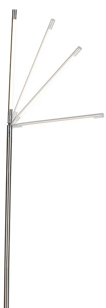 Moderní stojací lampa ocel včetně LED - Berdien