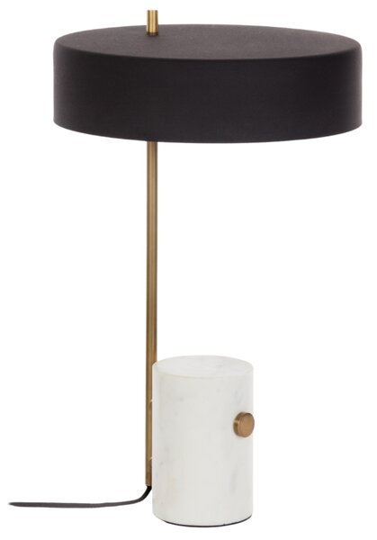 Černá kovová stolní lampa Kave Home Phant