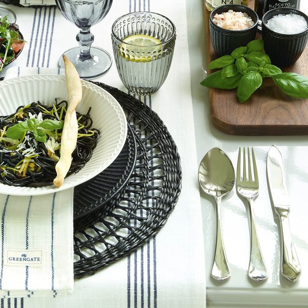 Sada nerezových příborů Curved Silver – set 4 ks