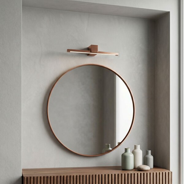 Toolight Rea, Koupelnové nástěnné LED svítidlo SWE052-1W 40cm COPPER BRUSH, OSW-20152