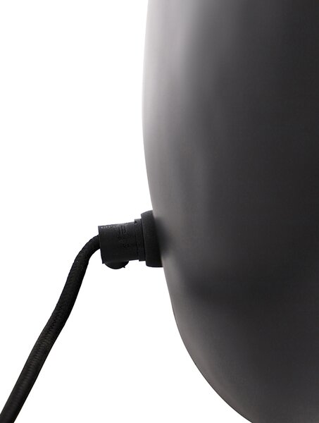 Designová stolní lampa černá se zlatým vnitřkem 36 cm - Cova