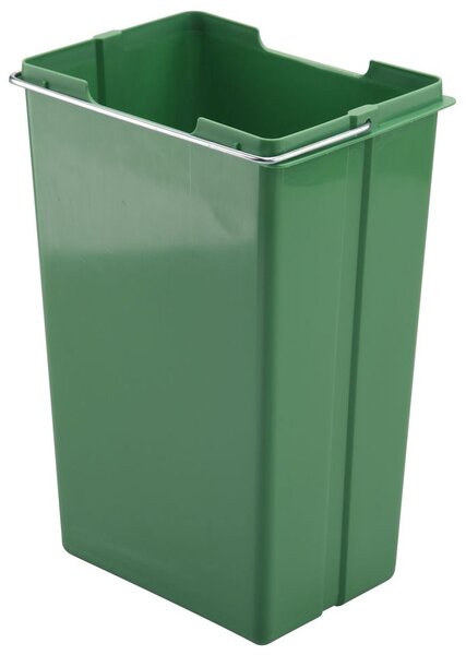 Plastový koš Elletipi s rukojetí, 10 L, zelený, 34,5 x 22 x 16 cm