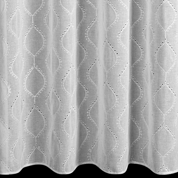 ZÁCLONA NA KROUŽCÍCH RAYA 140X250 CM VZOROVANÁ