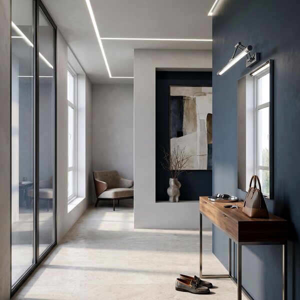 Toolight Rea, Koupelnové nástěnné LED svítidlo SWE018-1W 80cm Chrome, OSW-20117
