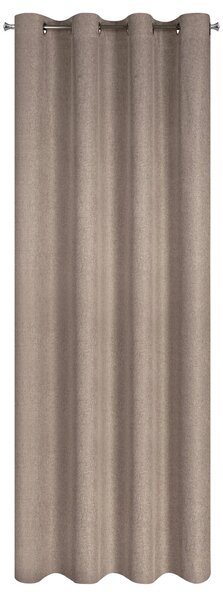 ZÁVĚS NA KROUŽCÍCH ADELINA 140X250 CM HNĚDÁ