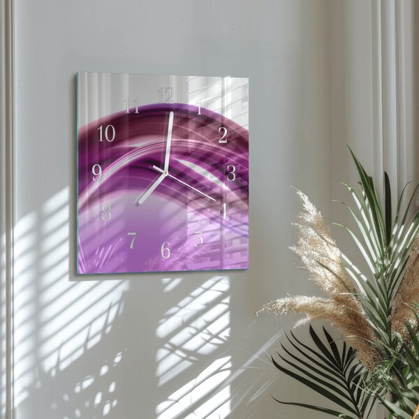 Skleněné hodiny Abstraktní čáry zskb-30x30-00082830
