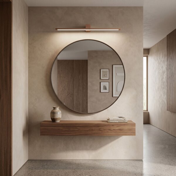 Toolight Rea, Koupelnové nástěnné LED svítidlo SWE054-1W 80 cm COPPER BRUSH, OSW-20154
