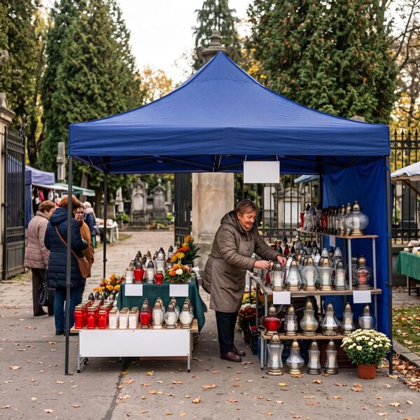 Party stan 3x3 m se stěnami SPRINGOS GP0010 modrý