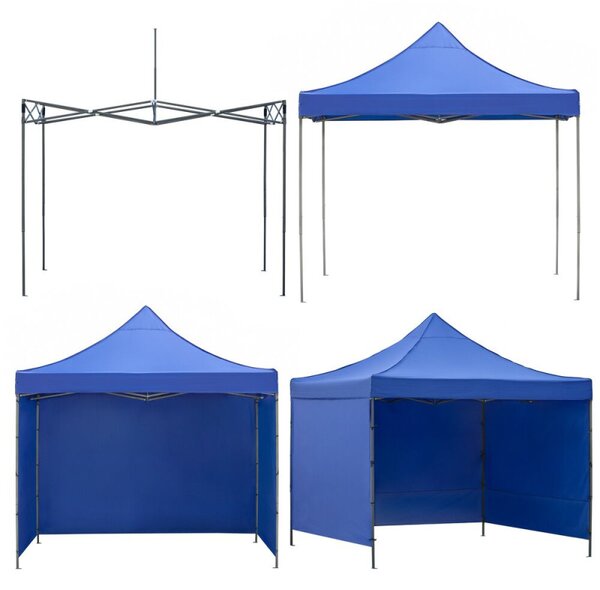 Party stan 3x3 m se stěnami SPRINGOS GP0010 modrý
