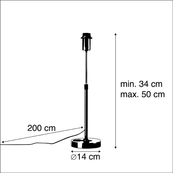 Stolní lampa černá nastavitelná - Parte