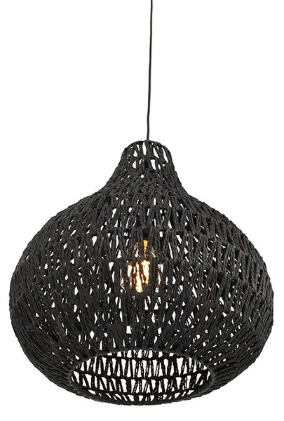 Retro závěsné svítidlo černé 45 cm - Lina Drop