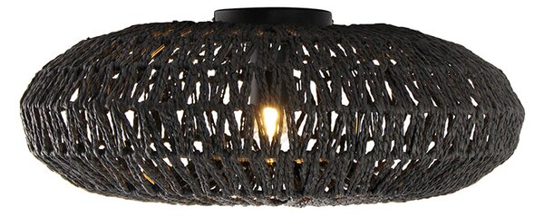 Retro stropní svítidlo černé 50 cm - Lina