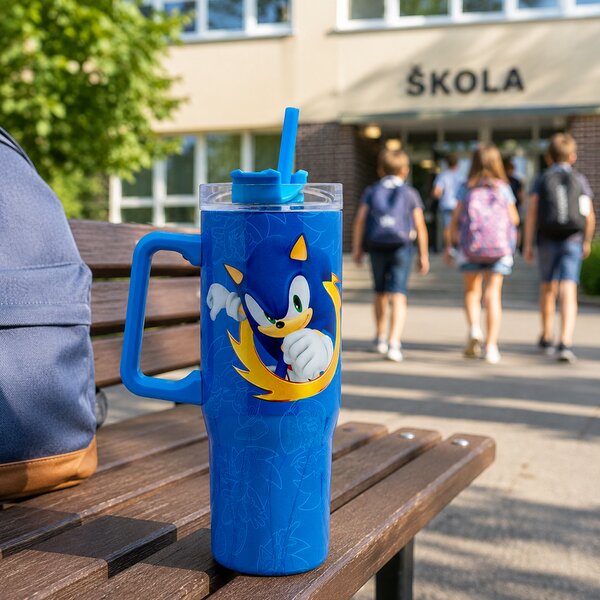 Nerezový termohrnek s brčkem, 940ml, Stor, Sonic