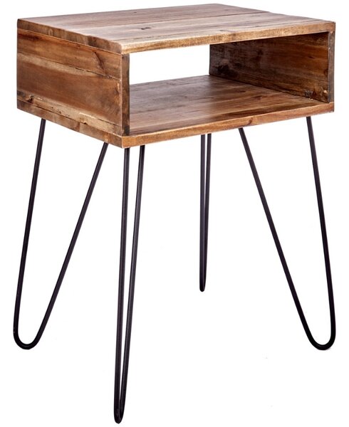 Moebel Living Masivní sheeshamový odkládací stolek Remus 40x30 cm