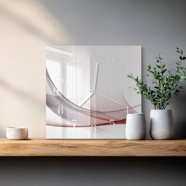 Skleněné hodiny Abstrakce zskb-30x30-00082478