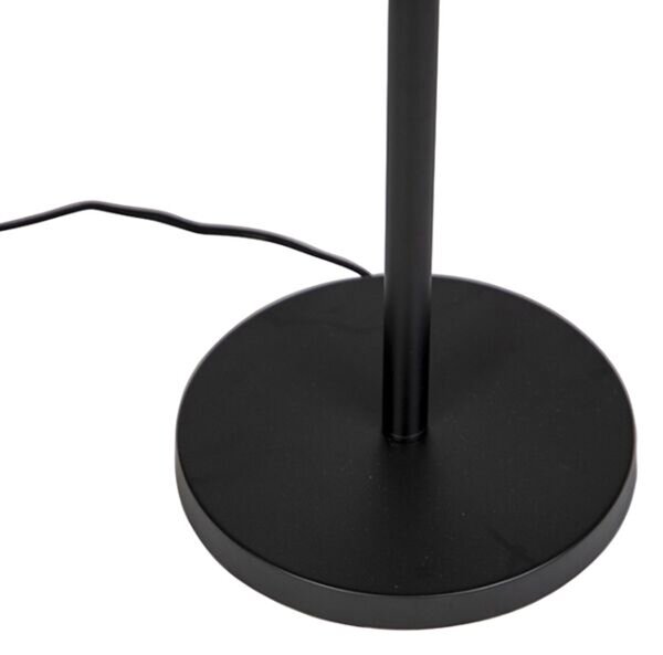 Stojací lampa s černým stínítkem s motivem páva červená 40 cm - Simplo