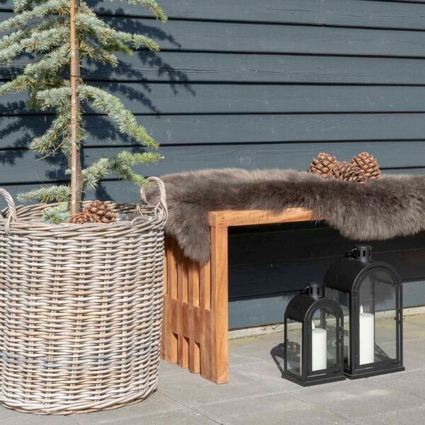 Nordic Living Teaková zahradní lavice Benta 140 cm