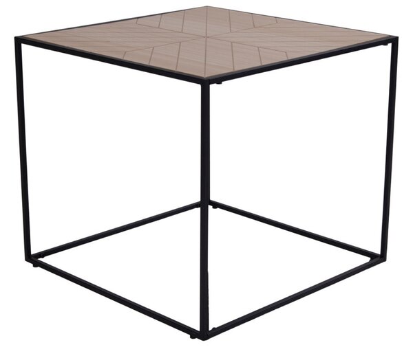 Nordic Living Dřevěný konferenční stolek Bergman 50x50 cm