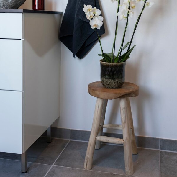 Nordic Living Masivní teaková stolička Bodit 45 cm