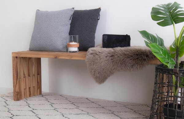 Nordic Living Teaková zahradní lavice Benta 140 cm