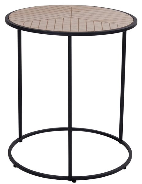 Nordic Living Dřevěný odkládací stolek Bergman 40 cm