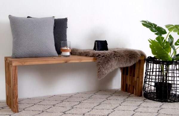 Nordic Living Teaková zahradní lavice Benta 140 cm