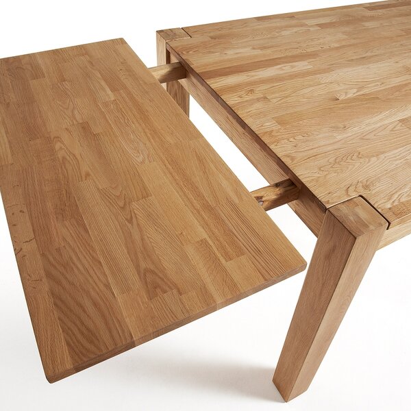 Kave Home Dubový rozkládací jídelní stůl Isbel 140/220 x 90 cm