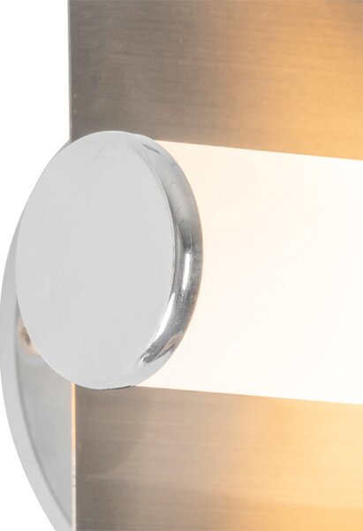 Moderní nástěnná lampa do koupelny ocel IP44 2-světlo - Bath