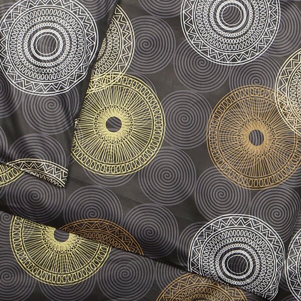 Povlečení SATÉN DESIGN peru černá 140 x 200/70 x 90 cm