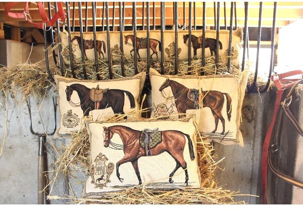 Gobelínový polštář Kůň Saddle Club - 45*15*31cm - Mars & More