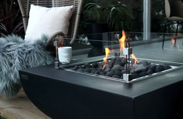 AURORA - konferenční stolek s plynovým ohništěm Exteriér | Ohniště