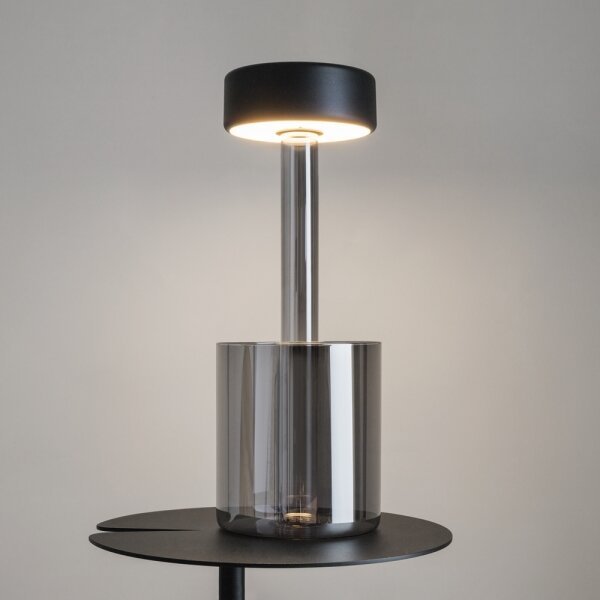 Maytoni MOD229TL-L3B3K3 - LED Stmívatelná přenosná stolní lampa 3W/5V černá/šedá