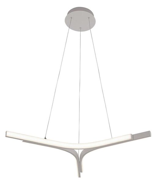 LED Lustr na lanku ALTA LED/30W/230V stříbrná