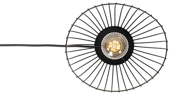 Moderní stolní lampa černá 20 cm - Pua