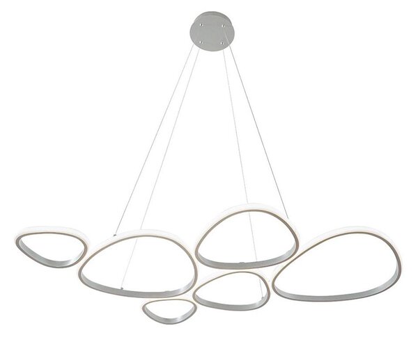 LED Lustr na lanku HELIX LED/61W/230V stříbrná