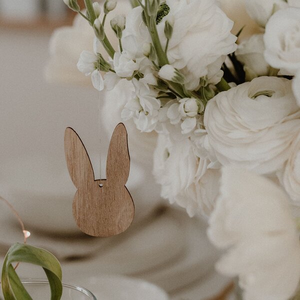 Velikonoční ozdoba Rabbit Natural – set 8 ks